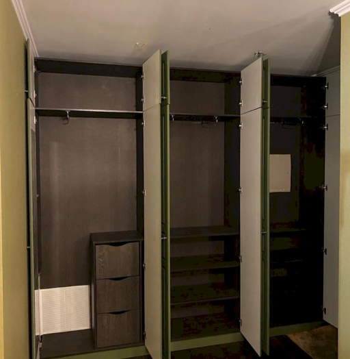 Встроенные шкафы-Встроенный шкаф с антресолью «Модель 32»-фото5